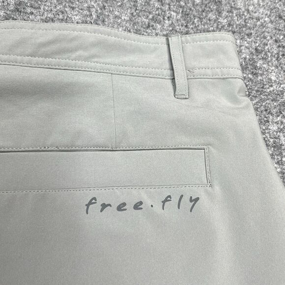 Free Fly Shorts Mens Sz 38 Gray Performance 9" Lightweight Stretch Golf Fishing - Picture 3 of 9